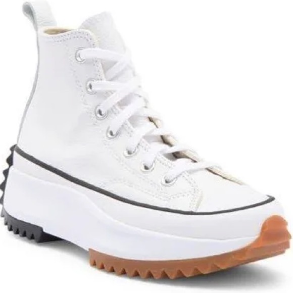 Converse Run Star Hike High Top Platform Leather Sneakers - Picture 1 of 6